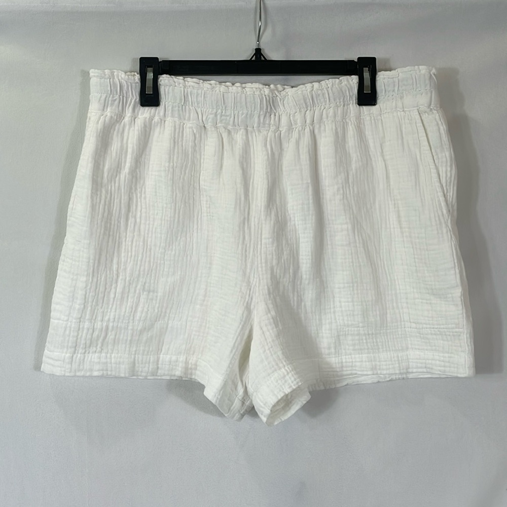 Rails Leighton Short Size Xl White Relaxed Fit Sm… - image 1
